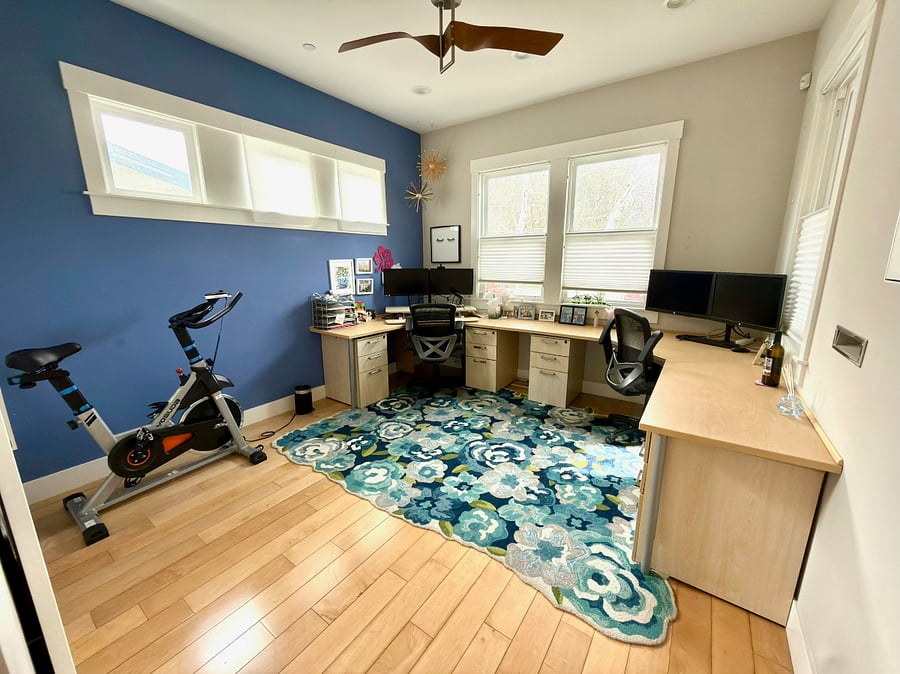 Run your business or your life with this fully equipped built in downstairs office.