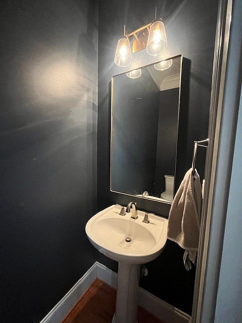 Powder bath off kitchen