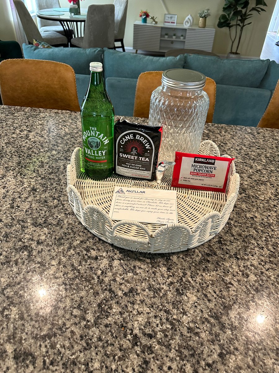 Settle in with refreshing drinks and snacks prepared for your arrival