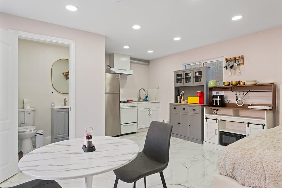 Clean, modern interior design throughout.