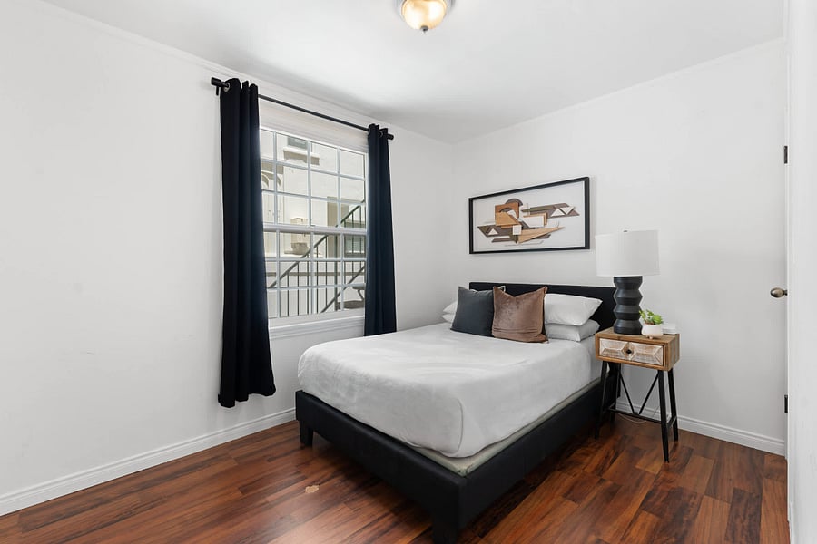 Relax and unwind in this cozy bedroom designed for restful nights.