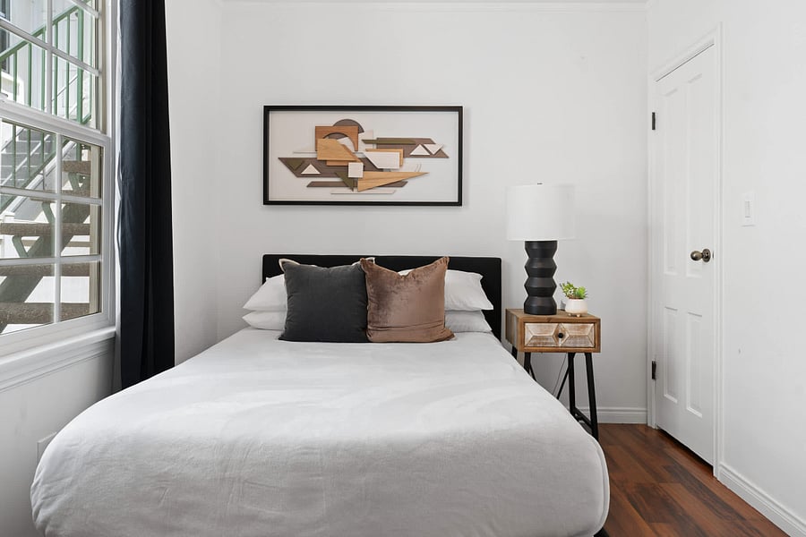 Unplug, unwind, and recharge in this peaceful bedroom.
