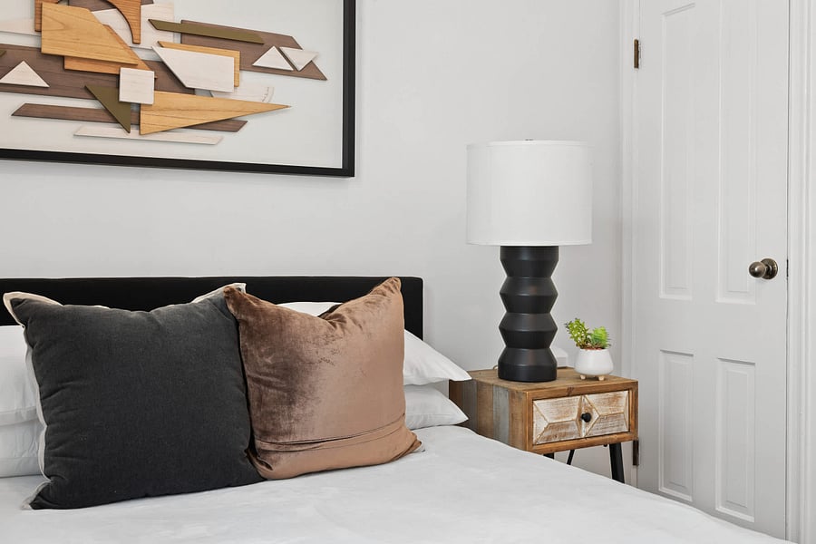 Relax and unwind in this cozy bedroom designed for restful nights.