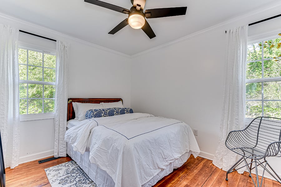 Comfortable second queen bedroom-ideal for roommates, guests, or travel partners