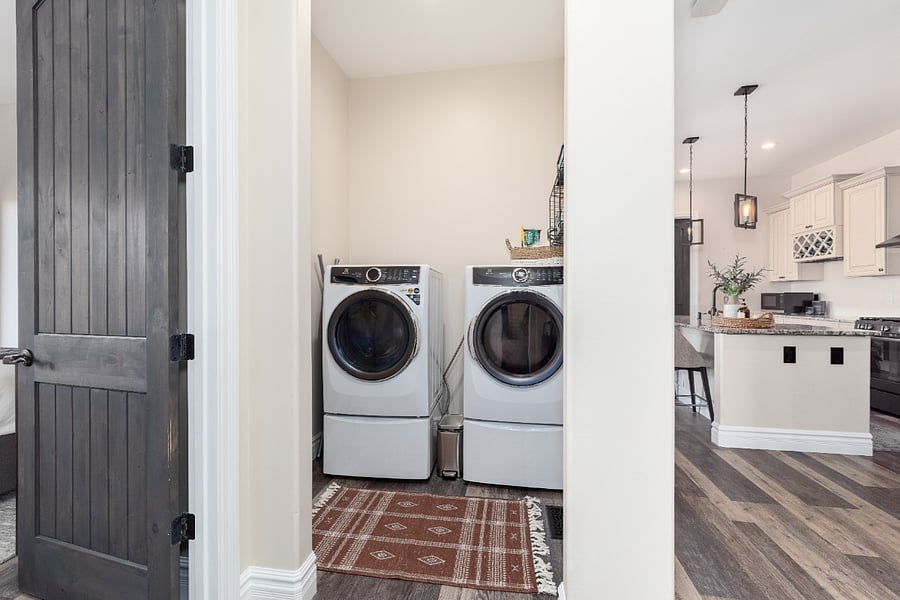 Full size washer and dryer off the bedrooms. 