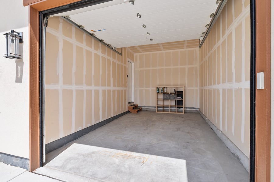 Private one car garage, the door is attached to the apartment. 