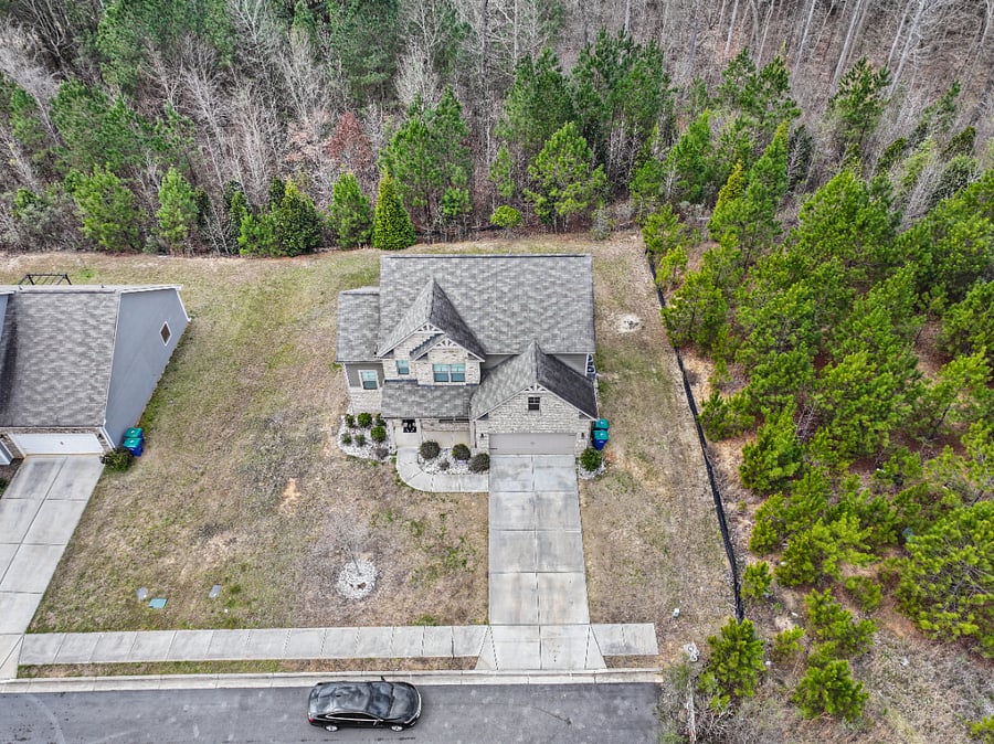 Private home with spacious yard and peaceful surroundings.