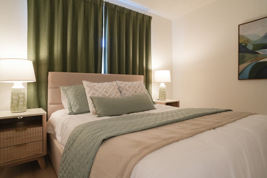 Guest Bedroom features a Queen Bed and a Twin Trundle, TV w/ streaming, closet and dresser.
