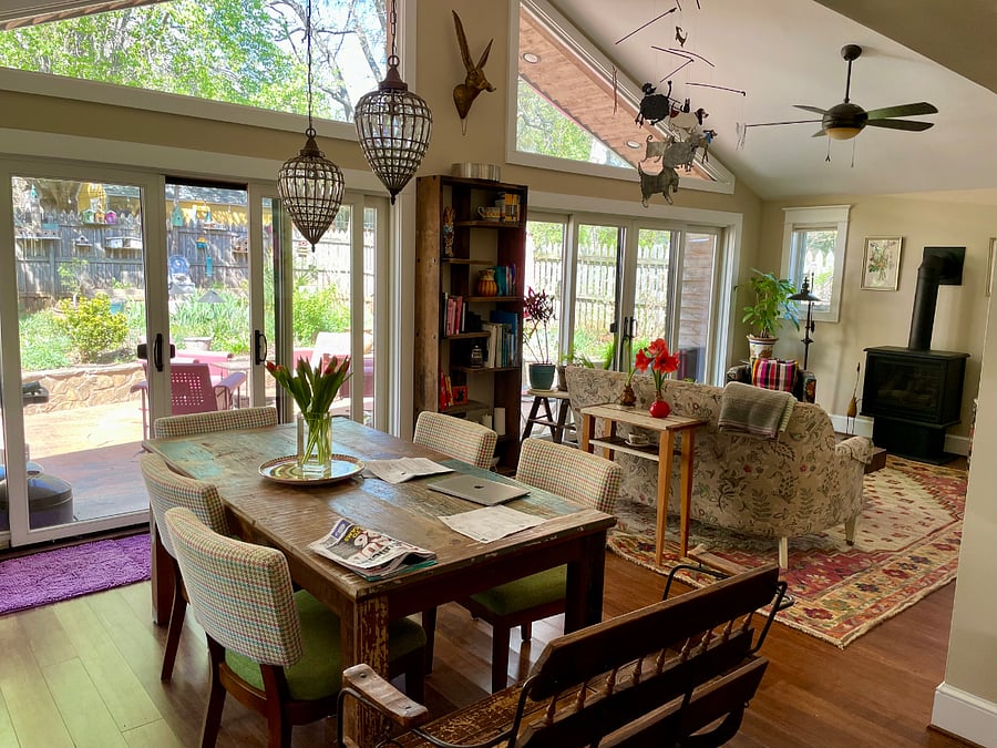 Back living/dining area