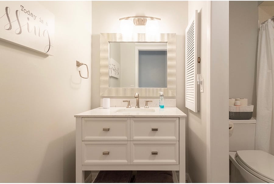 Hallway shared bathroom