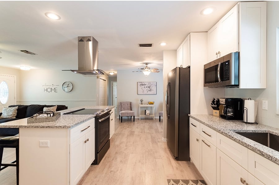 Fully stocked kitchen