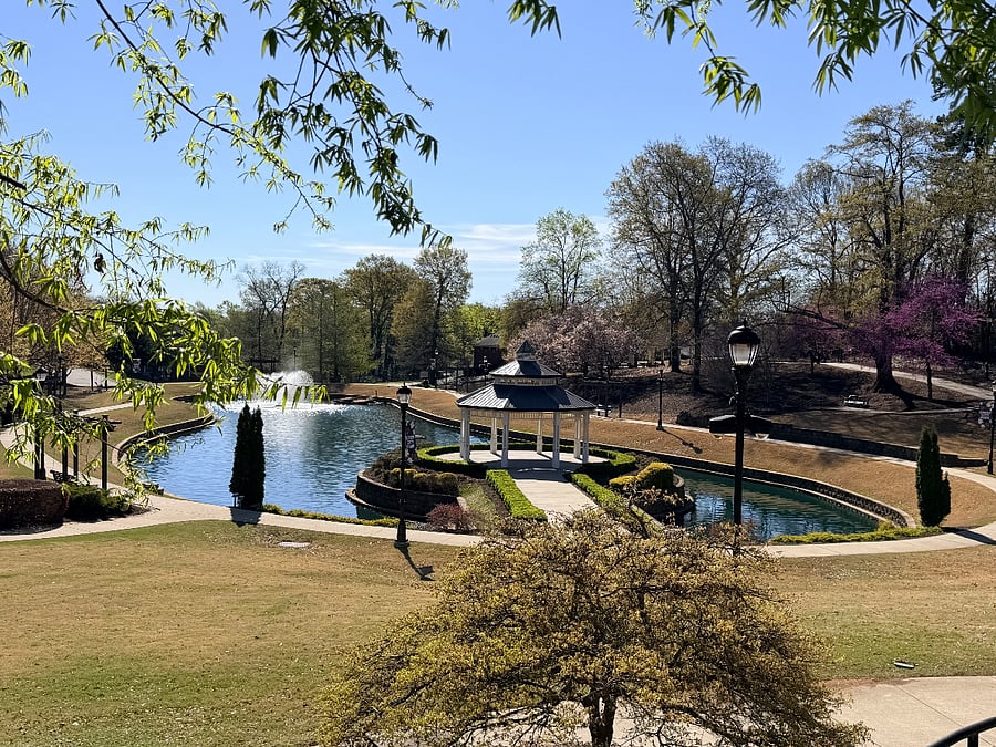 City Park is a great place to go for a walk or to sit in the swing and relax!