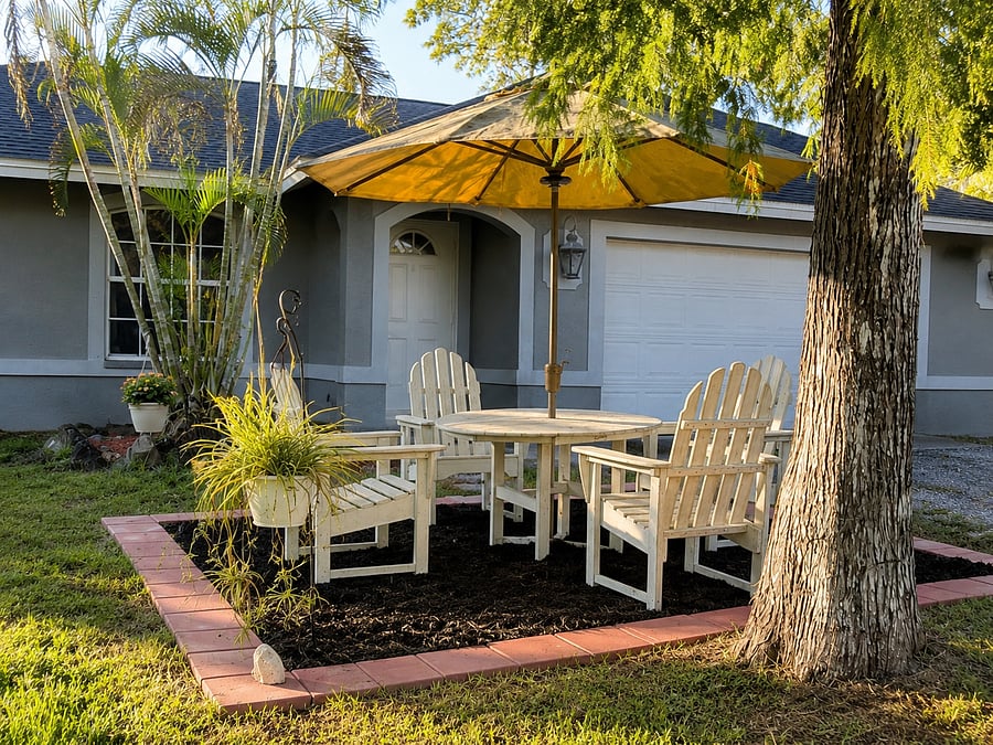 Outside seating area