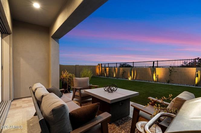 With no neighbors behind the house, there is the most amazing sunset views! Once every three months there will be a firework show to watch from the backyard hosted by JW Mariott.