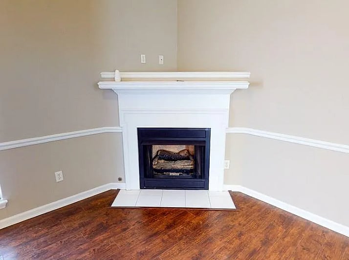 living space with fireplace a great place to unwind and recharge.