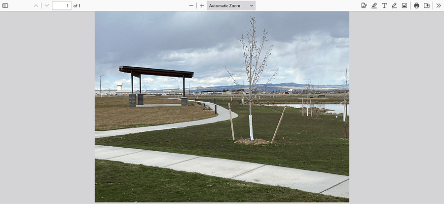 Nearby park