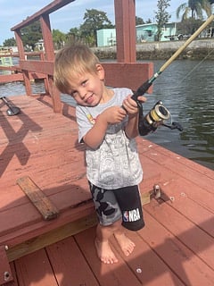 fishing from the dock