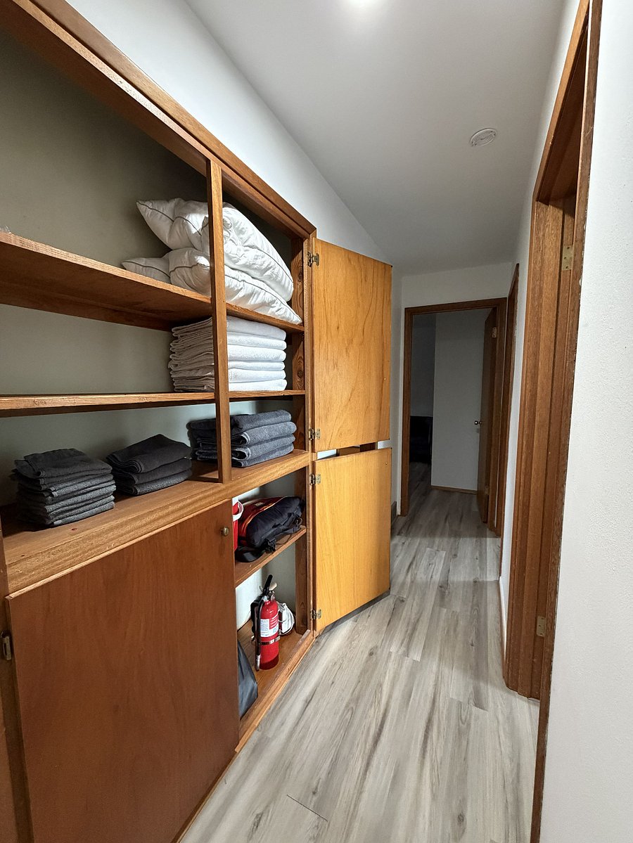 Main floor linen cabinet