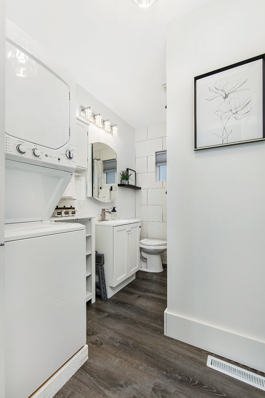 Washer and Dryer inside Bathroom 1 (Main level)