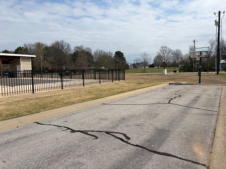 Community pool and basketball goal.