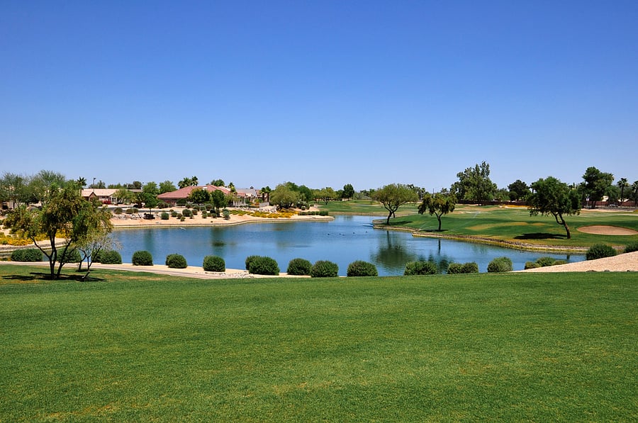 Grand Colf Course Lake Bridge