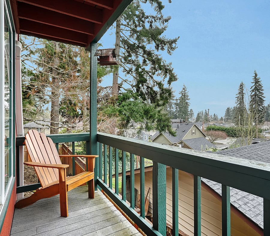 Back deck off of Living room