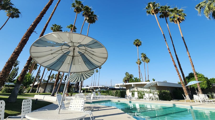 View of the common pool and spa