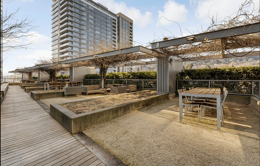 Patio area with BBQ