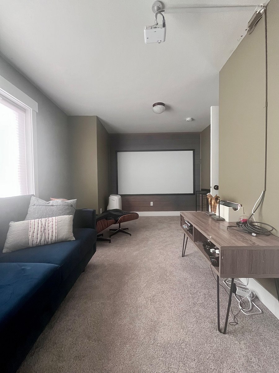 Media Room with Oversized Projector