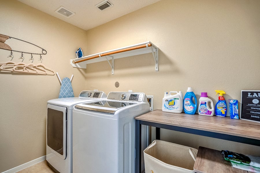 Washer and dryer for guest to use