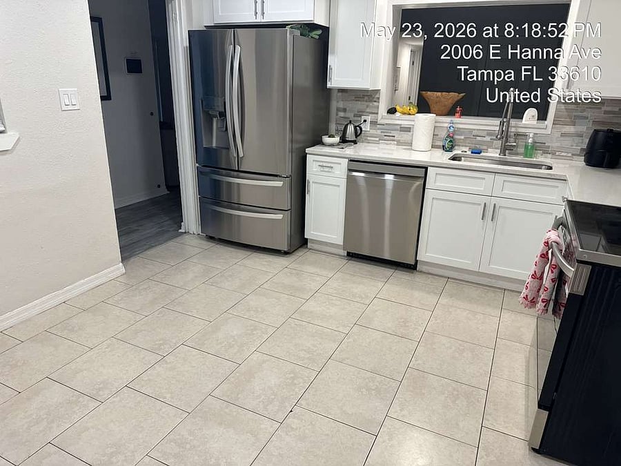 Fridge, stove, and full appliances included a real home away from home.