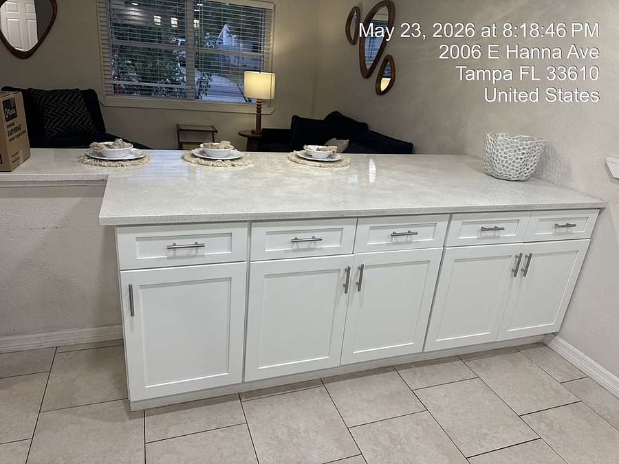 Practical, well-equipped kitchen for traveling professionals.