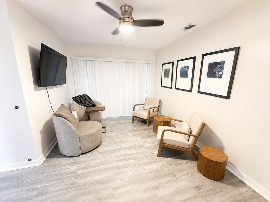 Spacious open living room perfect for relaxing
