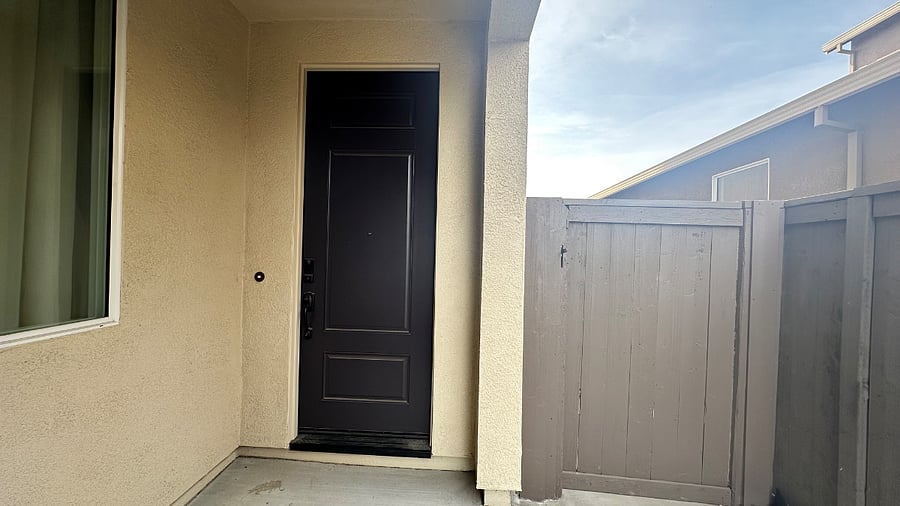 Private entry door