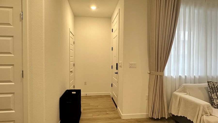 Private entry door