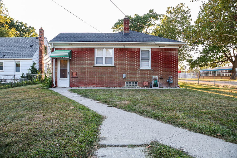 Back of House with Yard