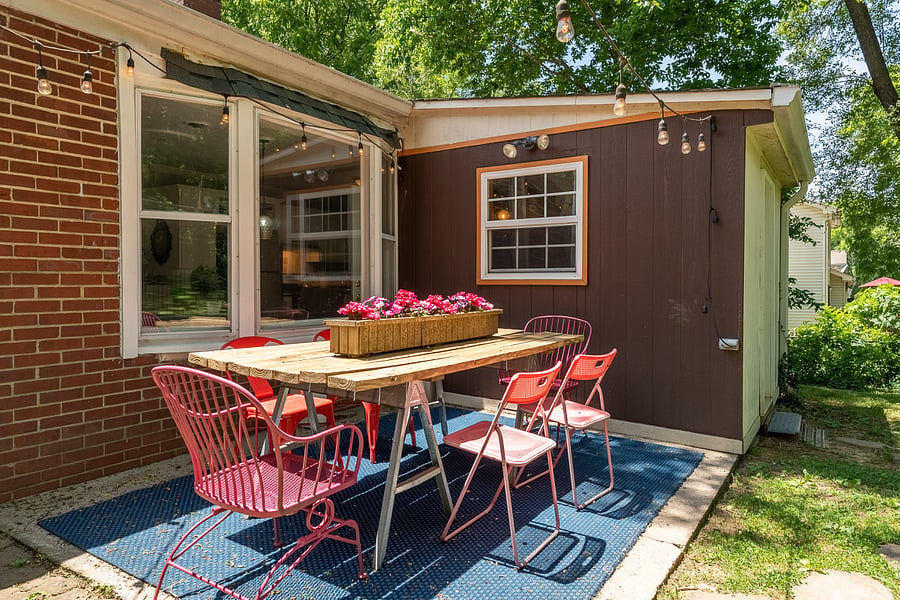 Back patio...
