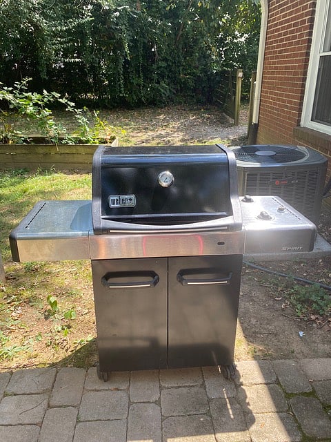And propane grill.