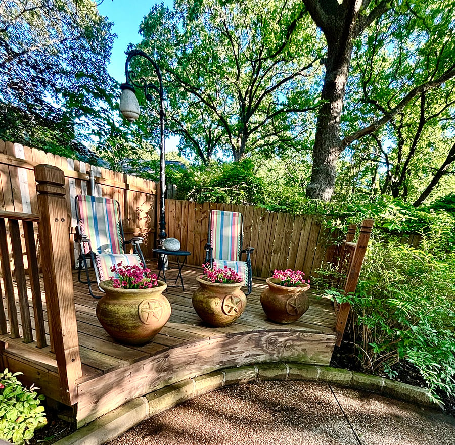 Backyard deck