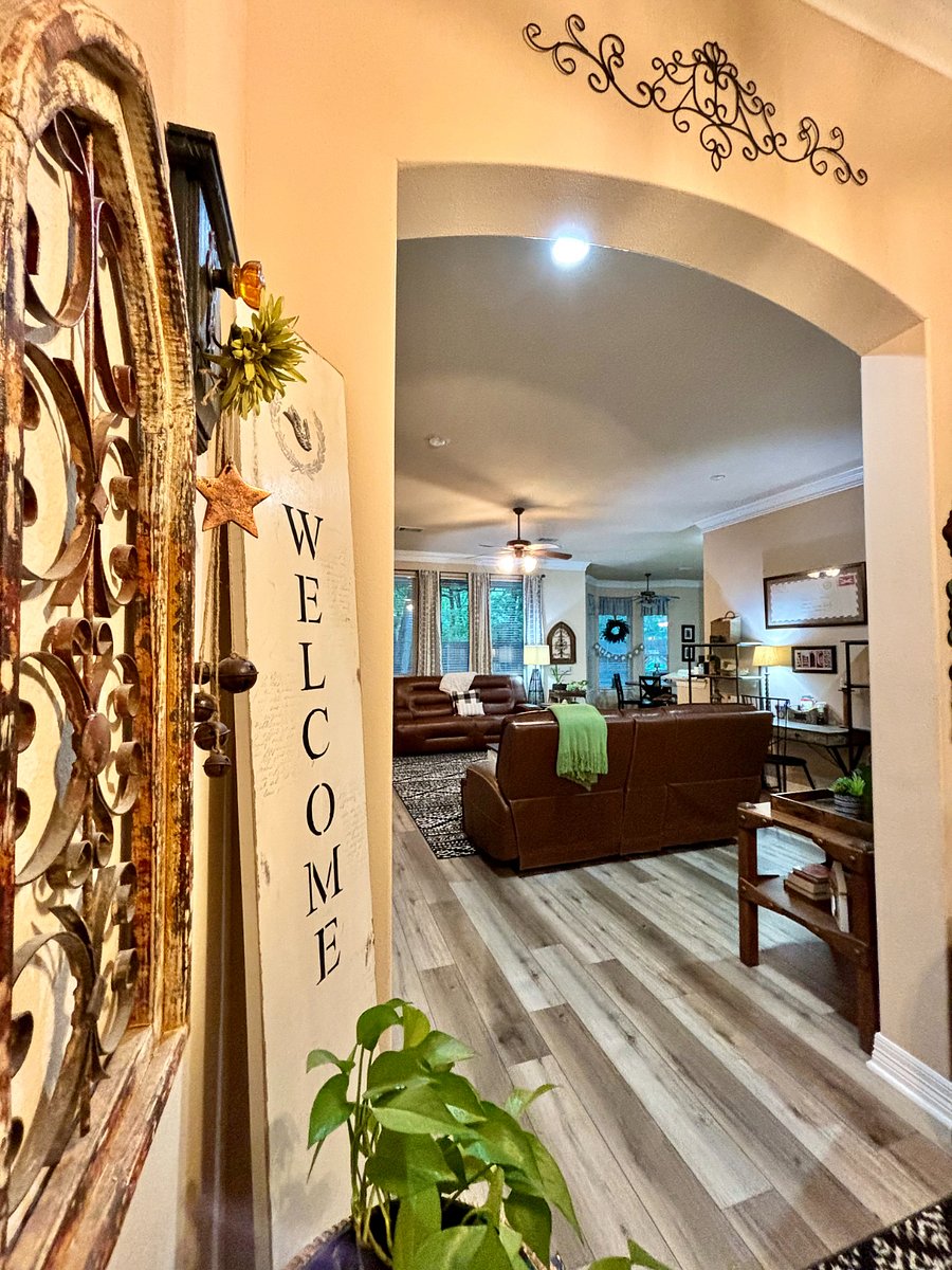 From entry looking into living room