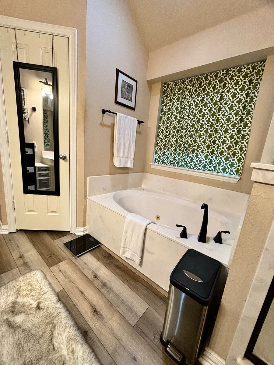 Master bathroom with separate toilet room