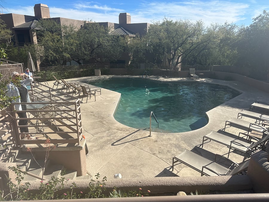One of two pools and two clubhouses

