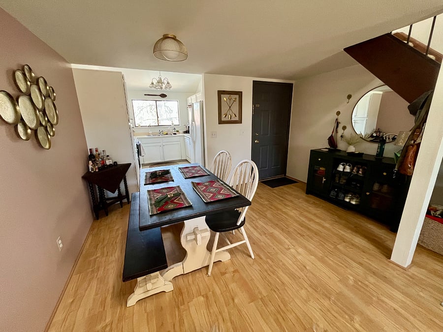 Dining and entry way