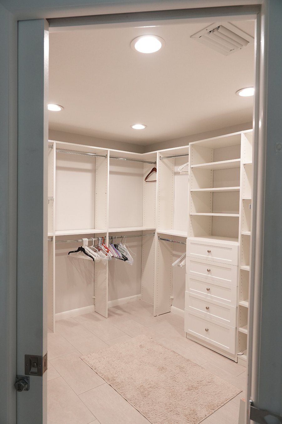 master bedroom walk-in closet