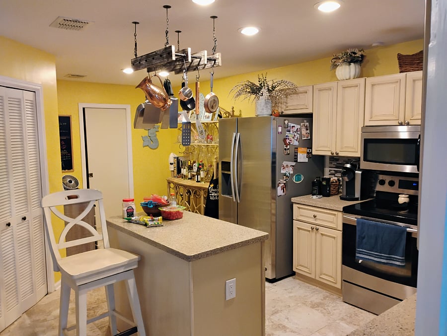 Kitchen and wine rack