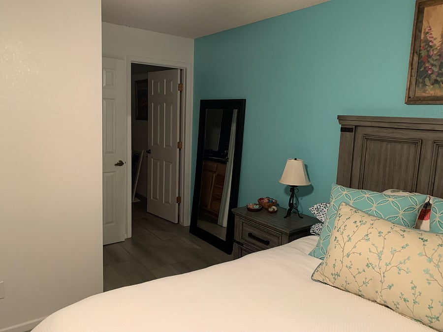 Master has bathroom and walk-in closet