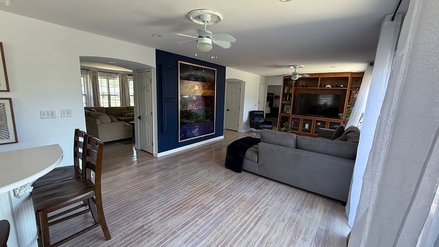 Two large living spaces perfect for groups