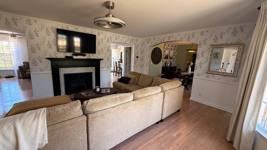 Two large living spaces perfect for groups
