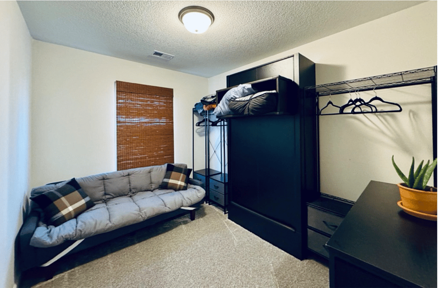 Bedroom 4 with Murphy bed folded up