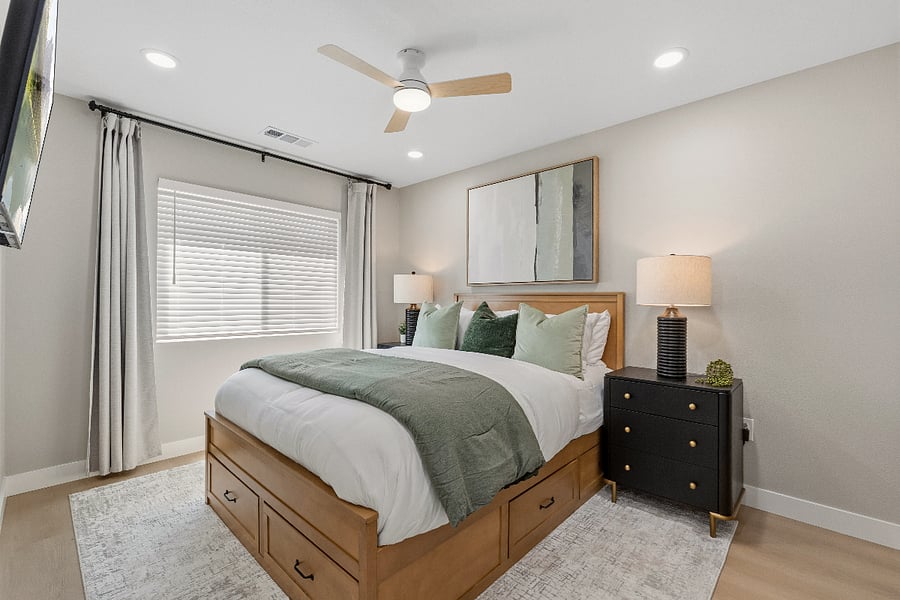 New comfortable bed with extra storage